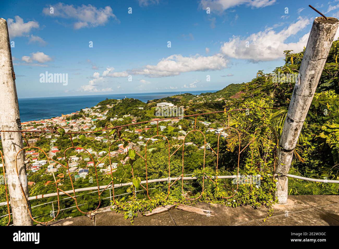 Saint George's, capital city of Grenada Stock Photo