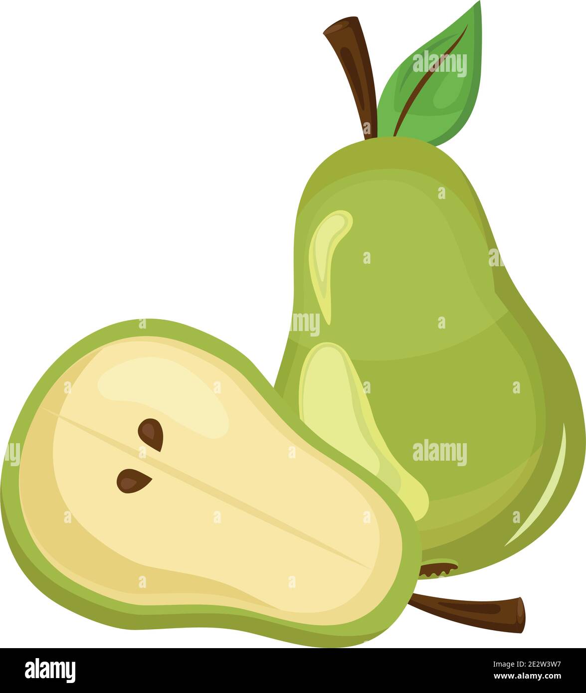pear delicious fresh fruit nature icon Stock Vector Image & Art - Alamy