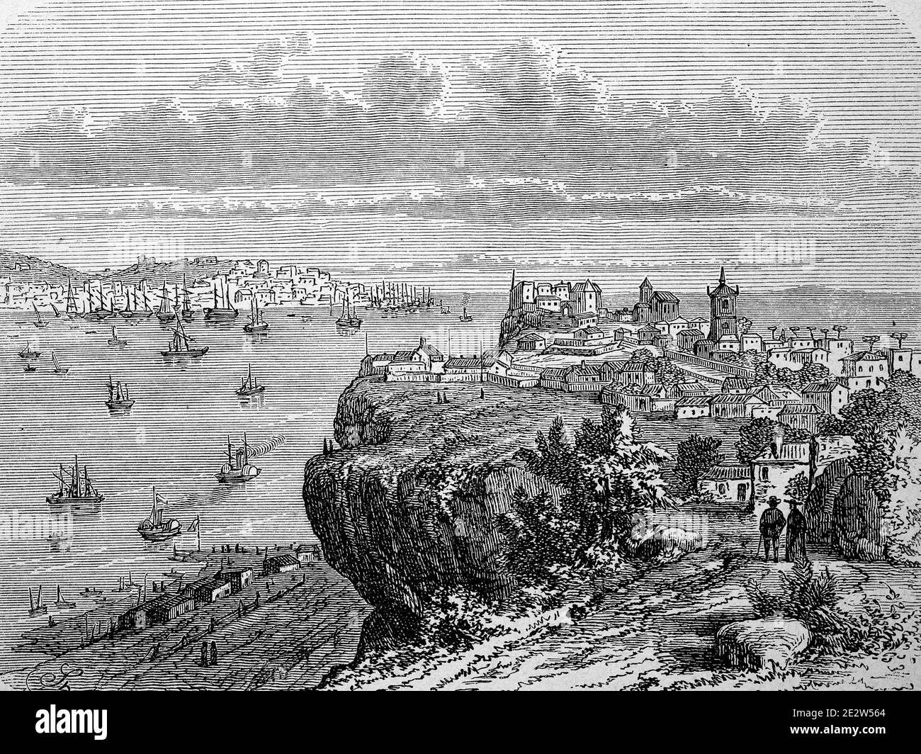 Lisbon in Portugal in 1880 / Lissabon in Portugal im Jahre 1880