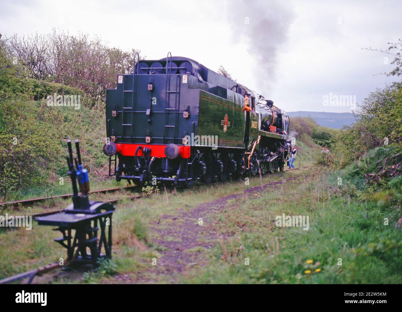 West Country Class No 34027 Taw Valley at Battersby, North Yorkshire, England Stock Photo
