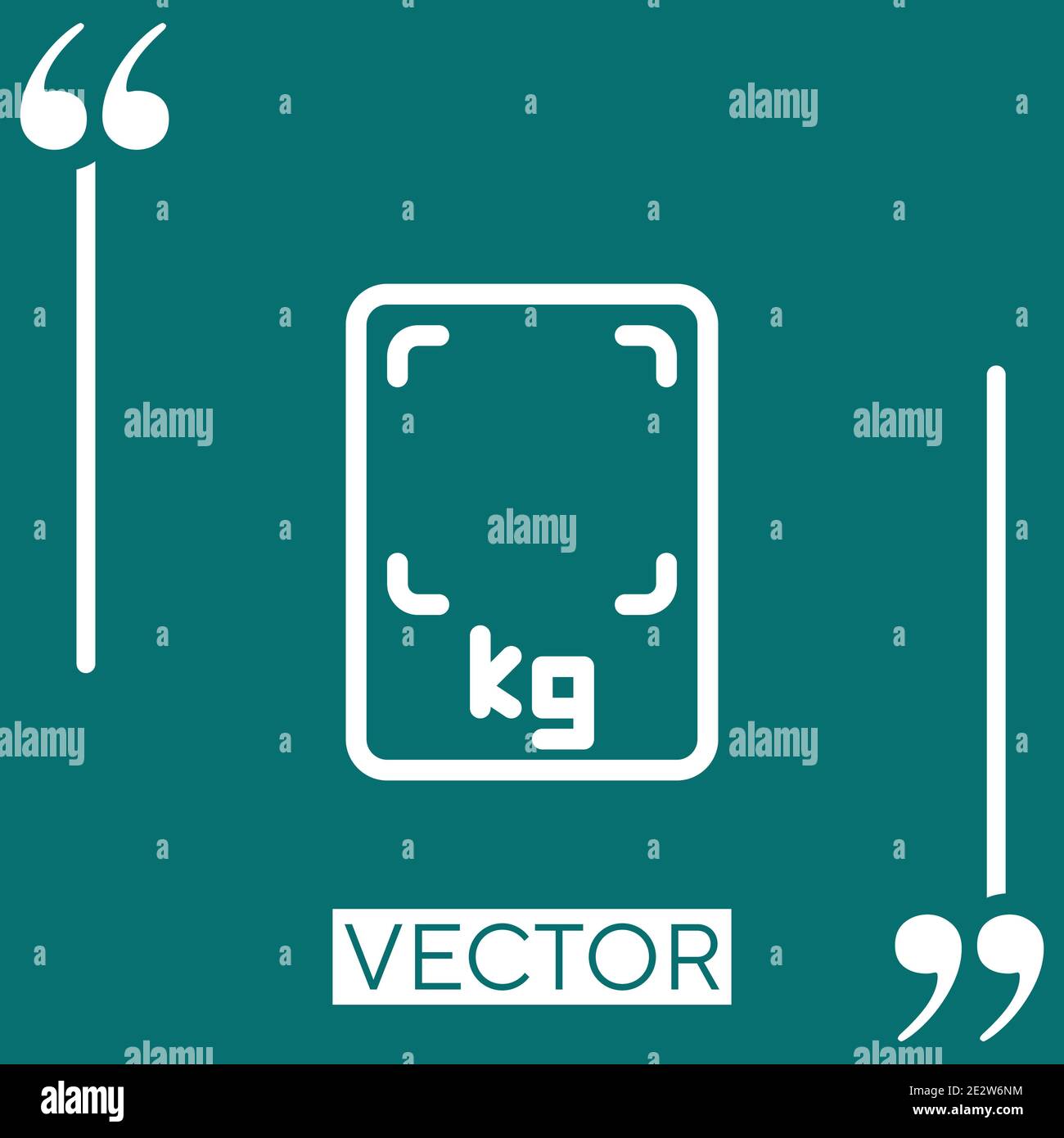 kitchen scale vector icon Linear icon. Editable stroke line Stock ...
