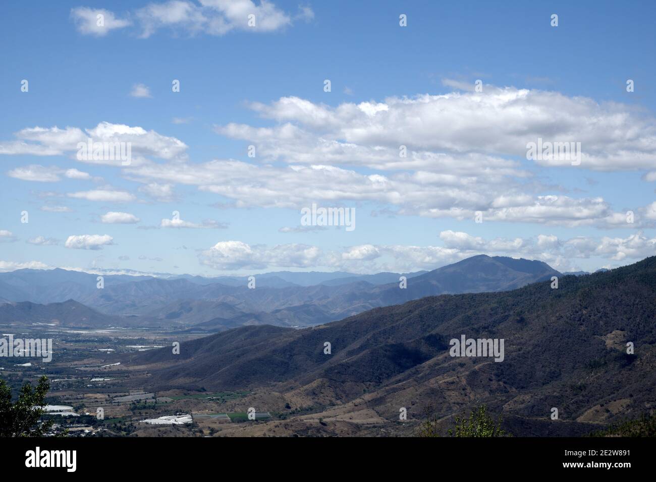 Guatemala, Central America: in the highlands of Guatemala with a dramatic sky Stock Photo
