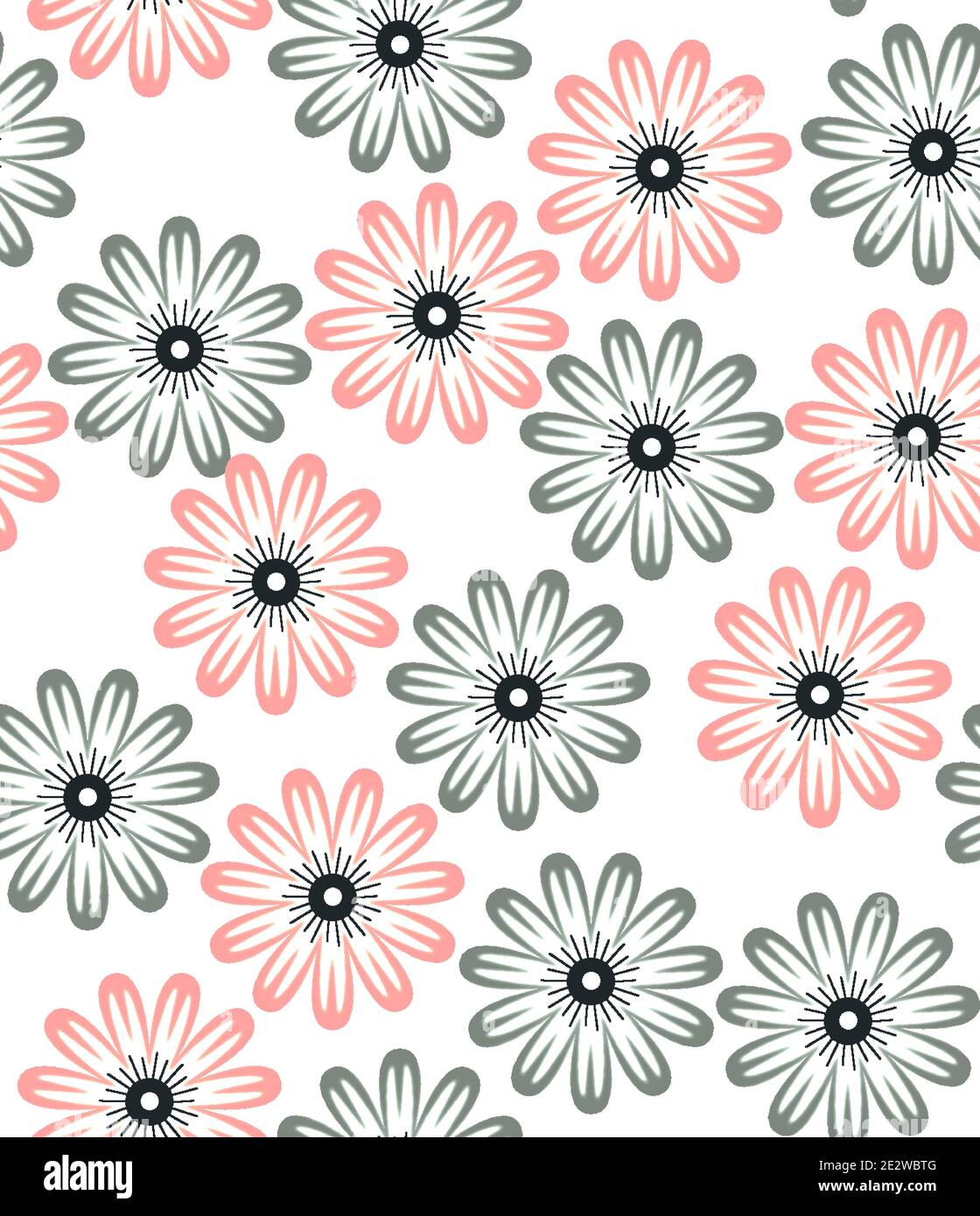 textile flower print design seamless pattern Stock Photo - Alamy