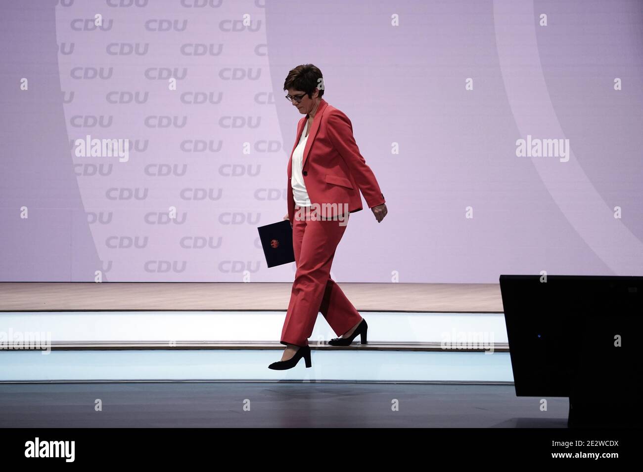 Annegret kramp karrenbauer leaves hires stock photography and images