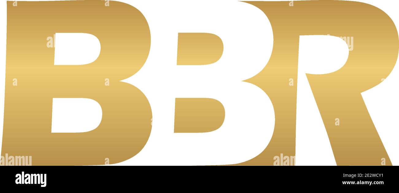 r Logo Design In Golden Gredient Stock Vector Image Art Alamy