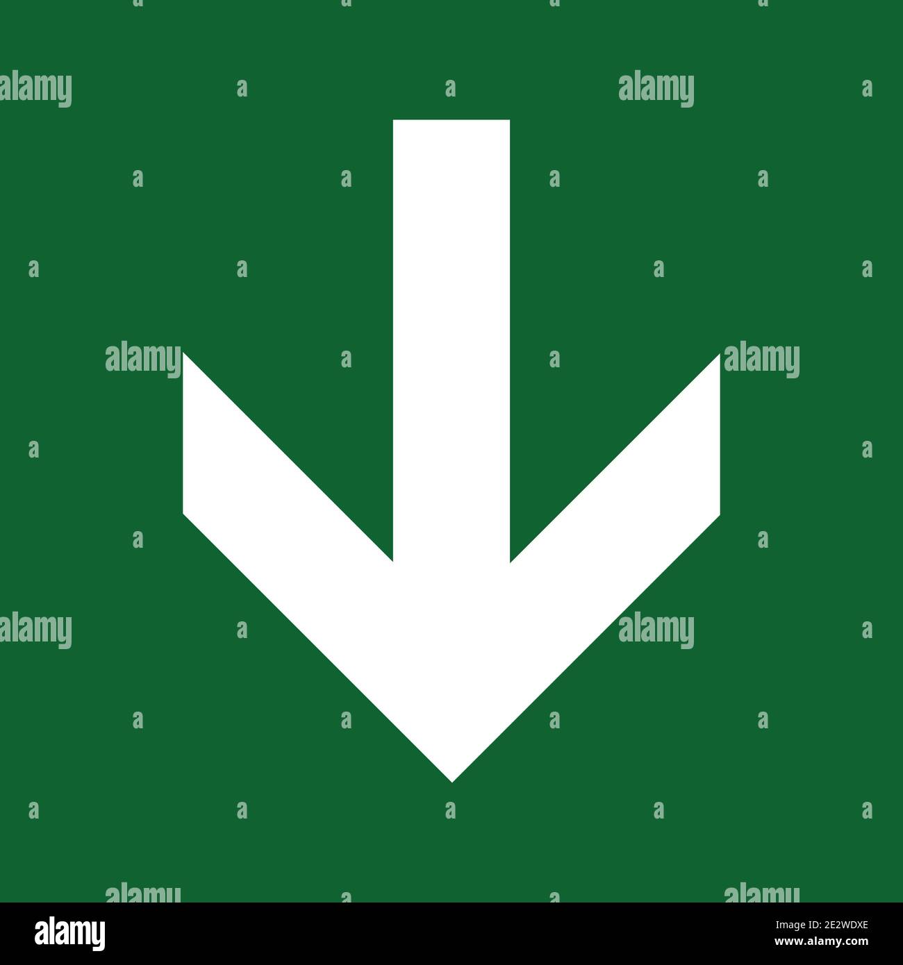 Emergency exit sign symbol green vector Stock Vector