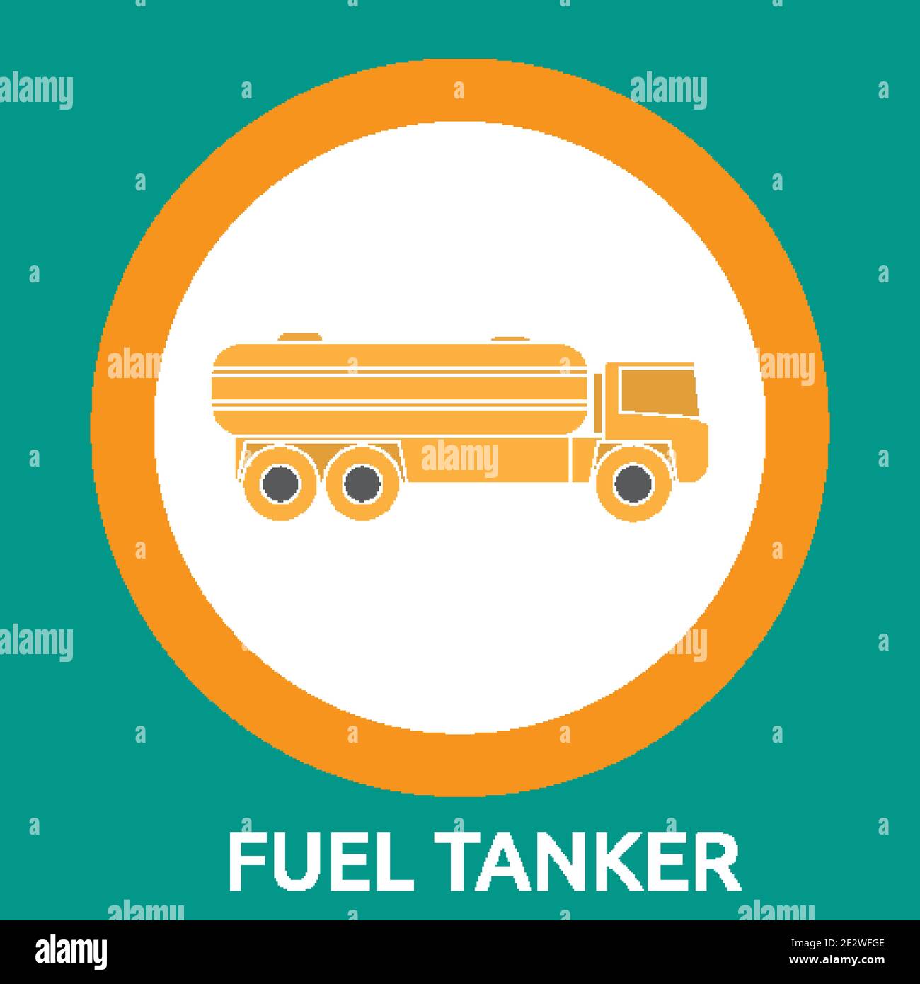 Fuel Tanker. Handdrawn vector illustration on white background Stock Vector Image & Art Alamy