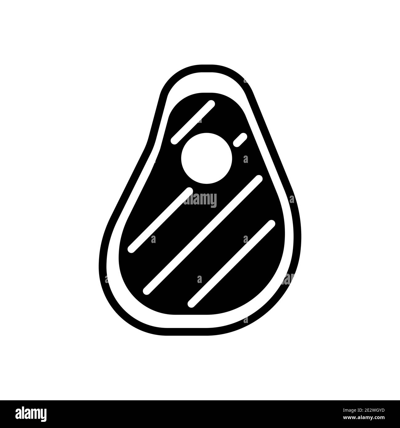 Steak vector glyph icon food meat. Barbecue and bbq grill sign. Graph ...