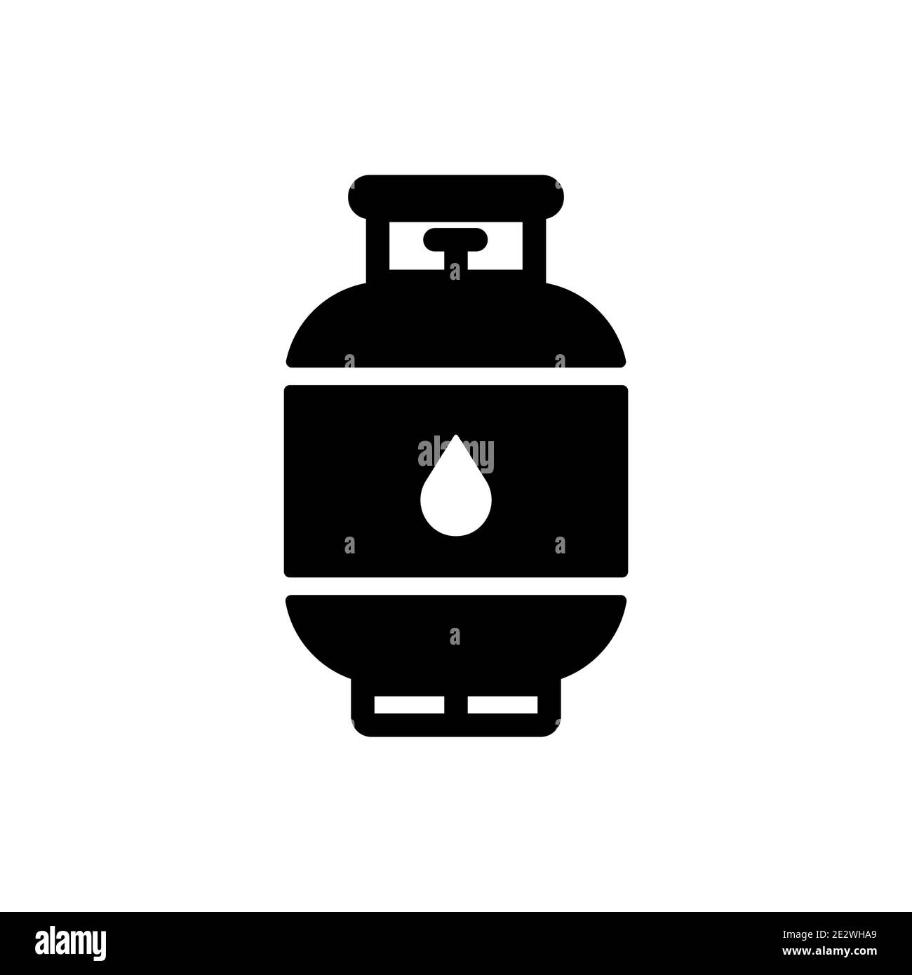 Propane Gas Cylinder Vector Glyph Icon Barbecue And Bbq Grill Sign