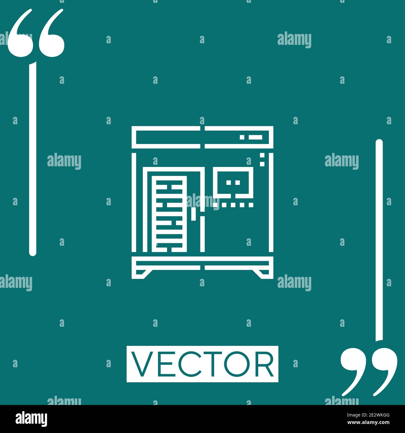 sauna vector icon Linear icon. Editable stroked line Stock Vector