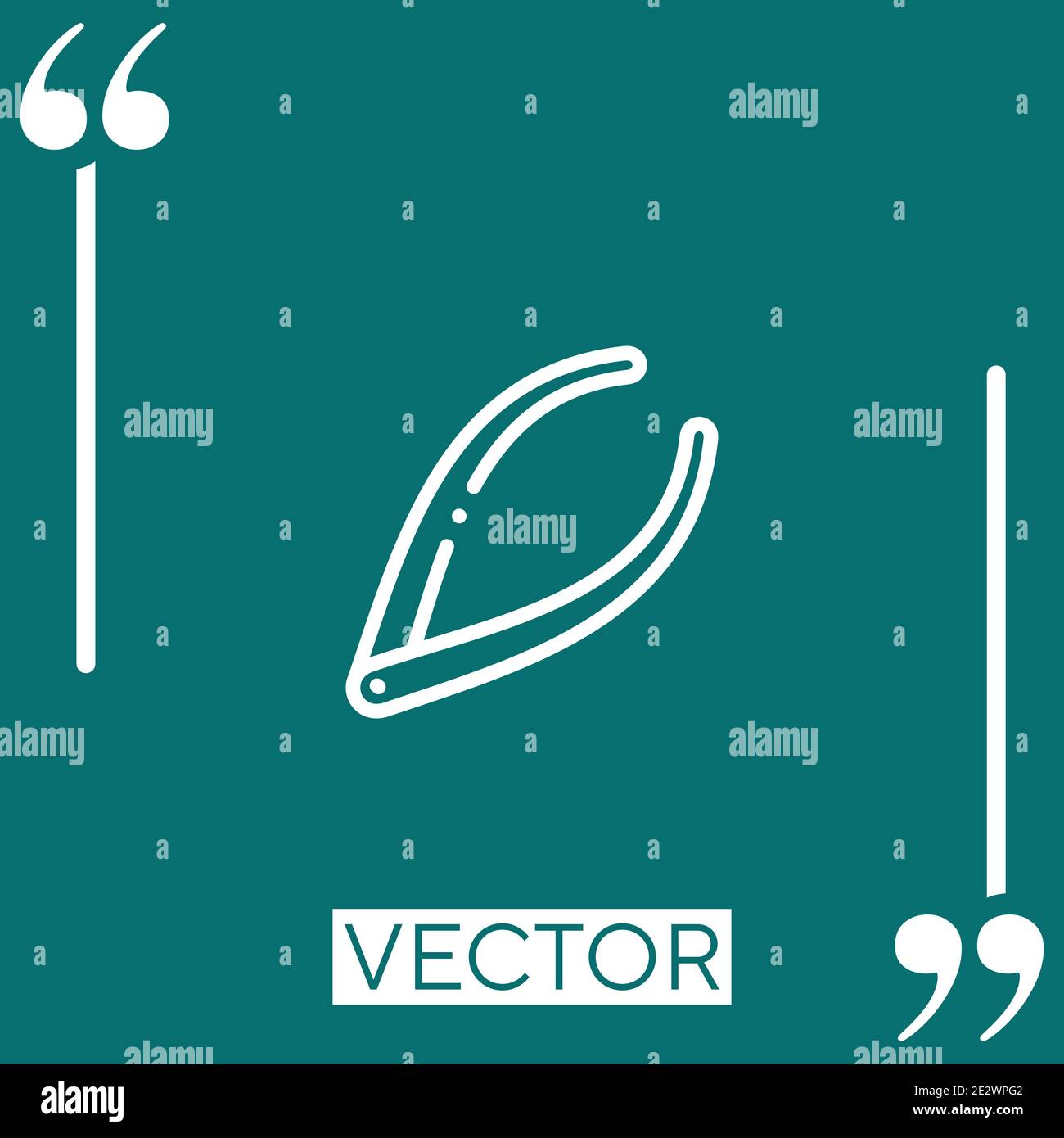 calipers vector icon Linear icon. Editable stroked line Stock Vector