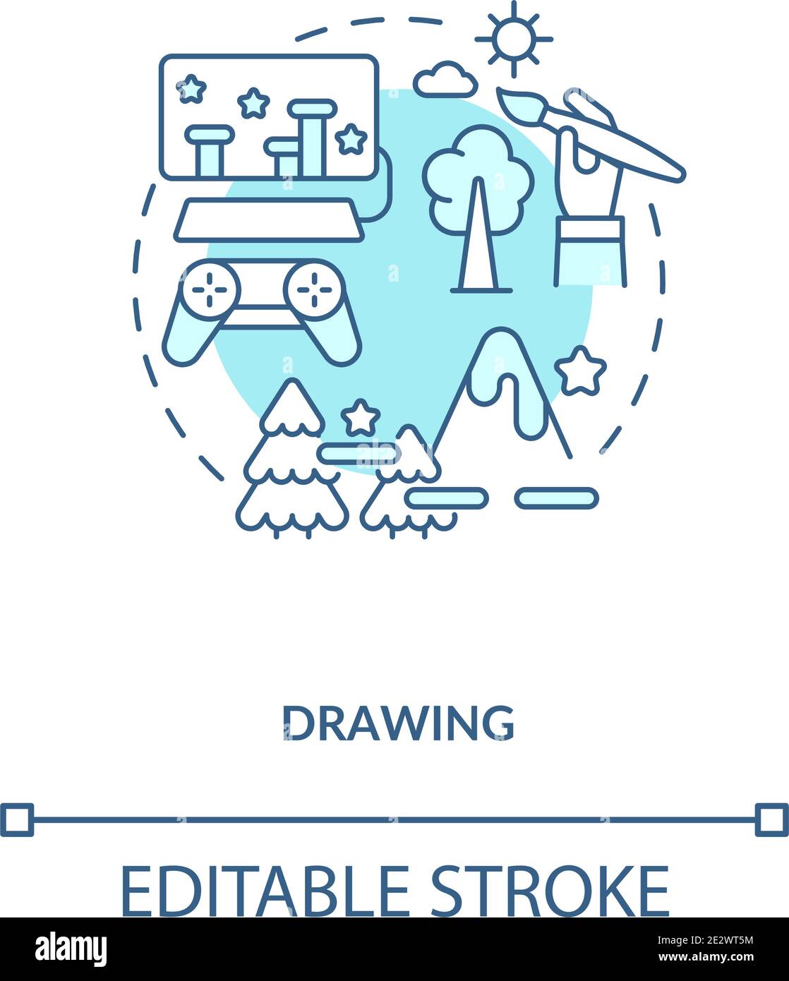 Drawing concept icon Stock Vector Image & Art - Alamy