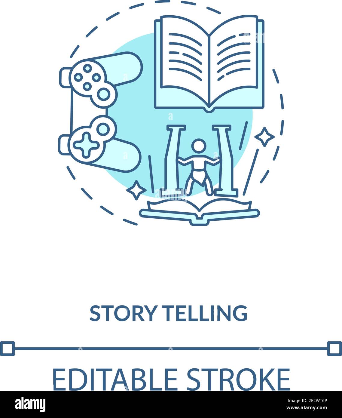 Story telling concept icon Stock Vector Image & Art - Alamy