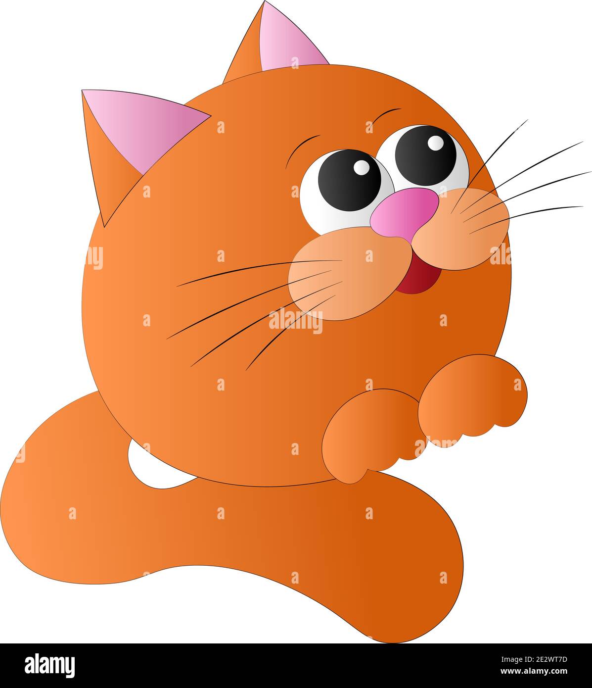 cartoon red cat icon over white background, colorful desgin, vector  illustration Stock Vector Image & Art - Alamy