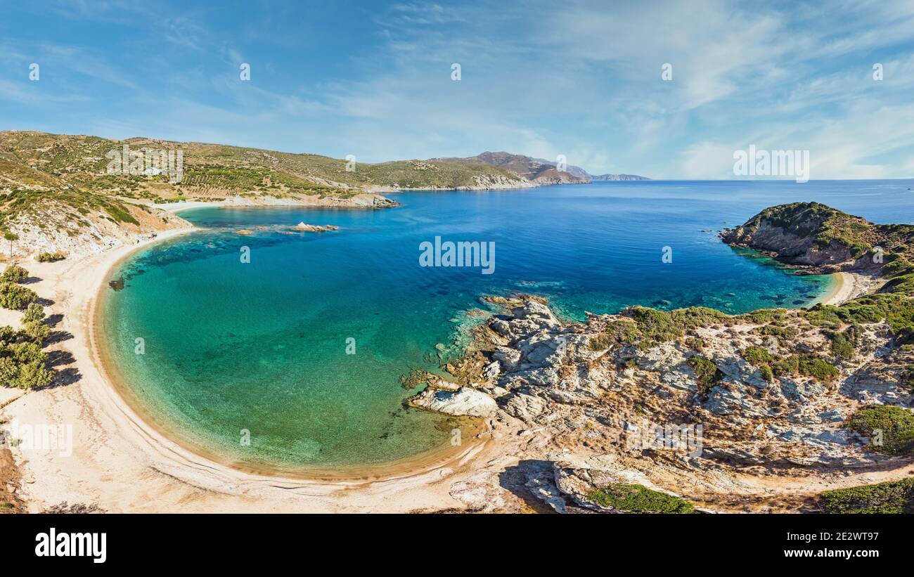 The beach Stomio in Evia, Greece Stock Photo