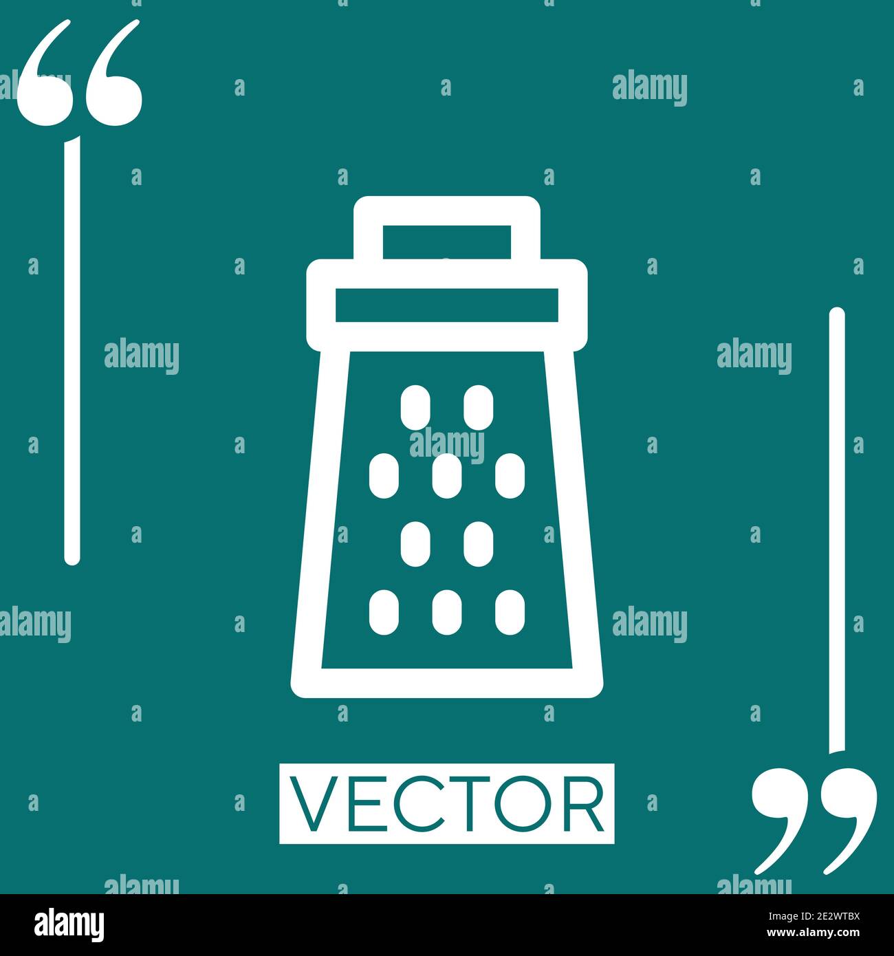 grater vector icon Linear icon. Editable stroked line Stock Vector