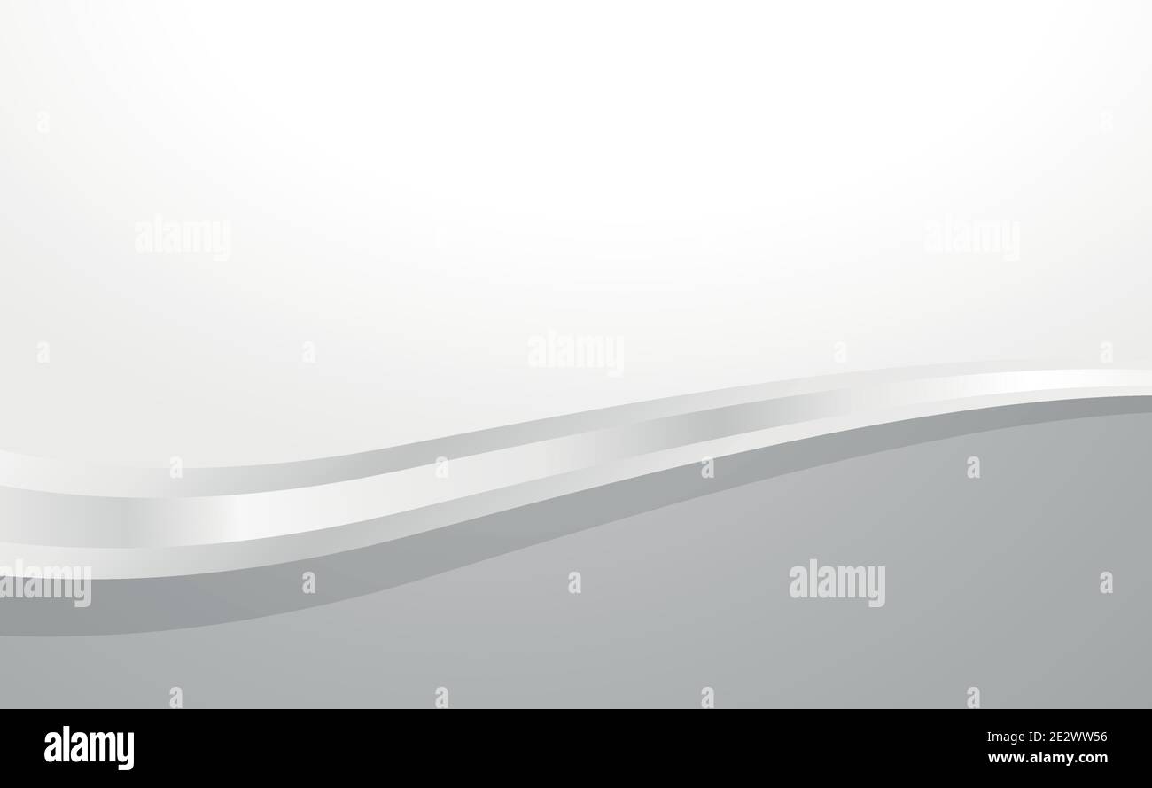 White vector background with wavy lines and dots - illustration Stock ...
