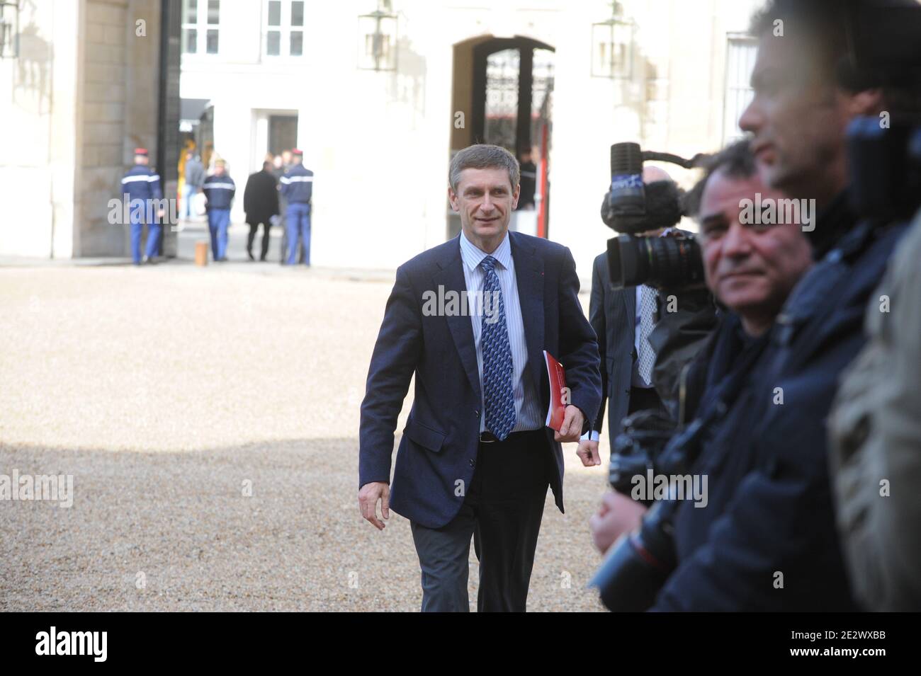 French National police director general Frederic Pechenard arrives for