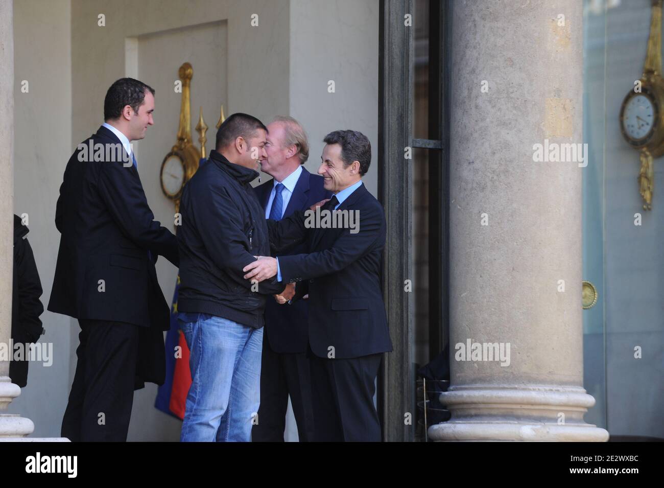 National police director general Frederic Pechenard arrives for a