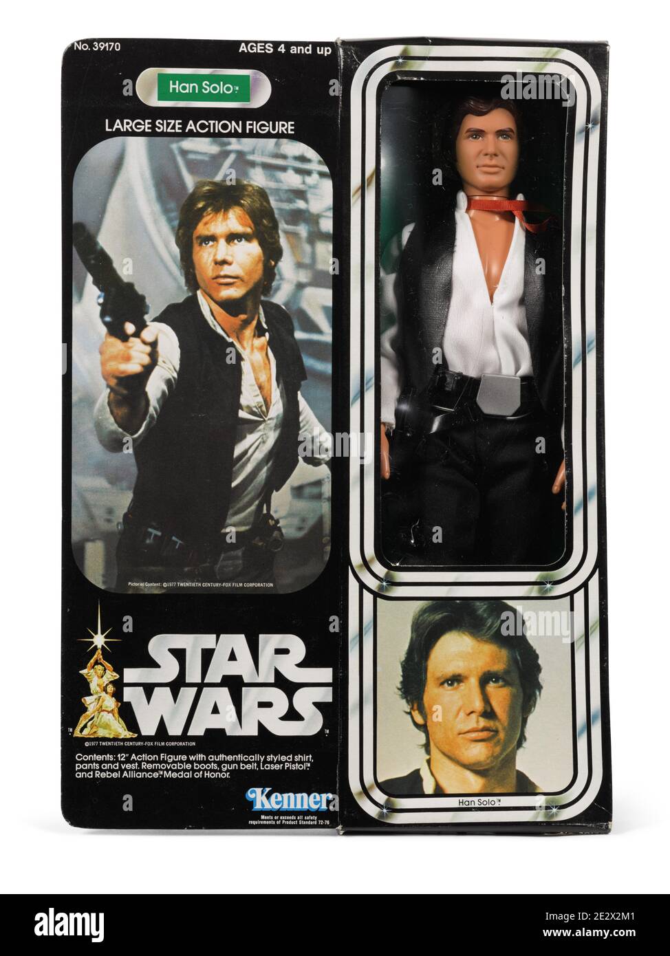 Han Solo action Figure, from Star Wars franchise Stock Photo
