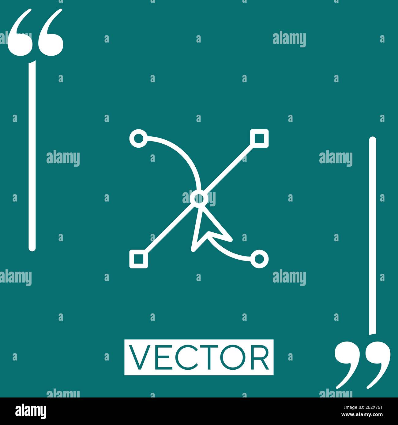 vector vector icon Linear icon. Editable stroke line Stock Vector Image ...