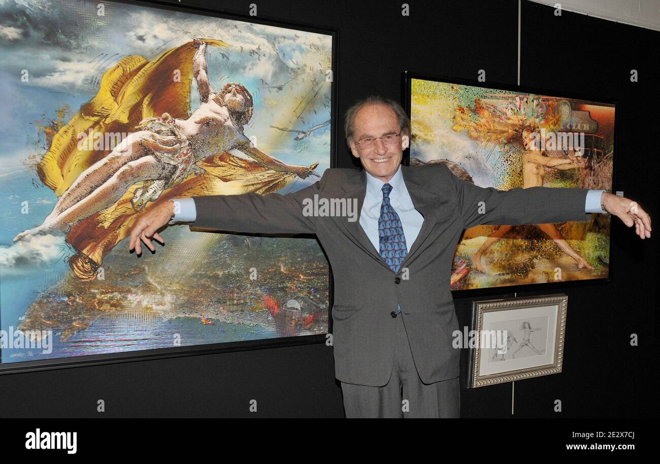 Pal Sarkozy at the opening of the 'Entente Subtile' painting exhibition by Pal Sarkozy and Werner Hornung at the Espace Pierre Cardin in Paris, France, on April 24, 2010. Photo by Giancarlo Gorassini/ABACAPRESS.COM Stock Photo
