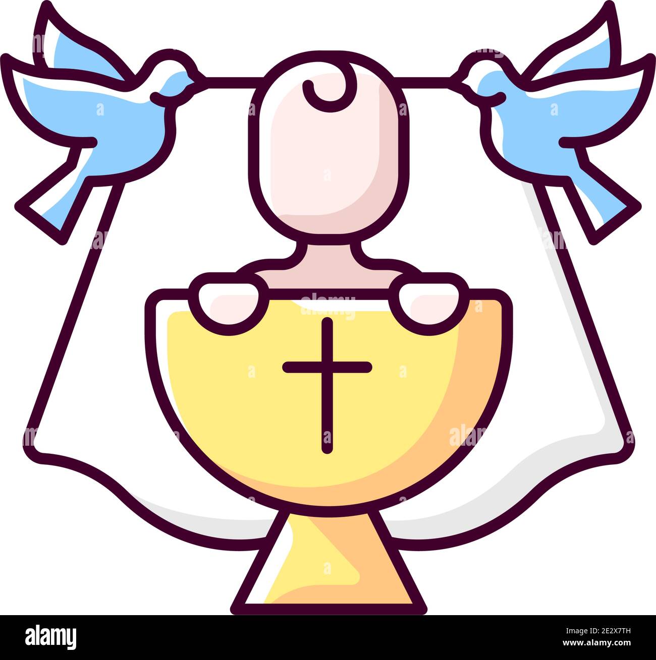 Christening RGB color icon Stock Vector Image & Art Alamy