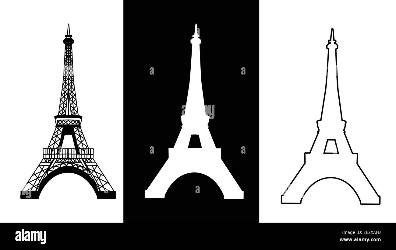 Eiffel tower collection isolated icons Stock Vector Image & Art - Alamy