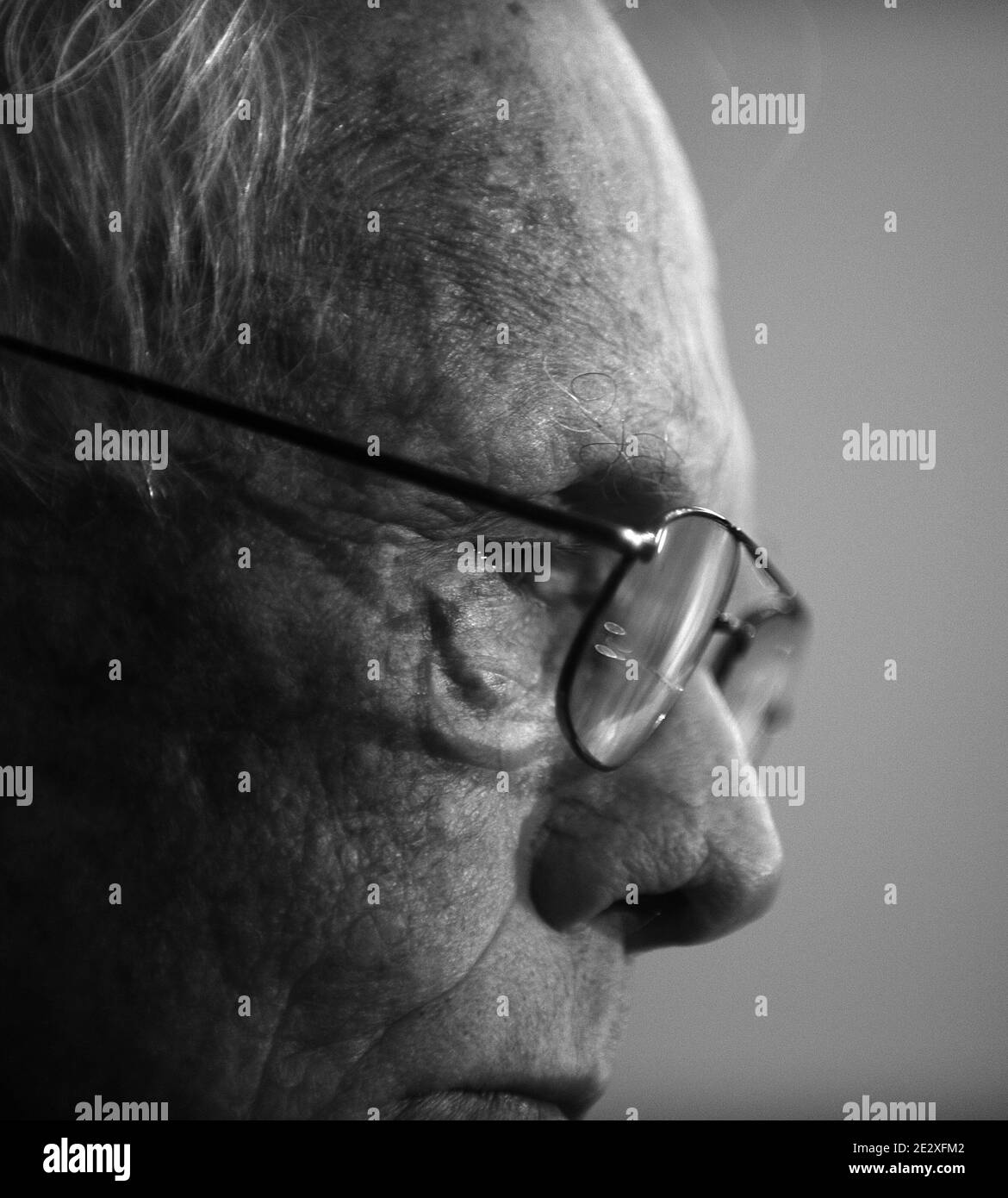 Retired astronaut Neil Armstrong, commander of Apollo 11 space mission testifies at a hearing on the future of U.S. human space flight , on Capitol Hill in Washington, DC, USA, May 12, 2010. Photo by Olivier Douliery /ABACAPRESS.COM Stock Photo