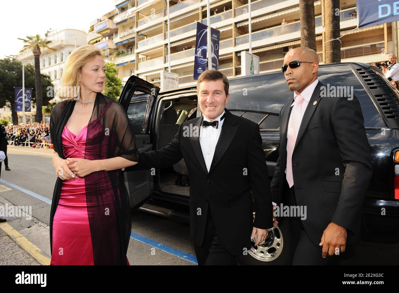 Charles H. Rivkin arriving at the premiere of On Tour (Tournee) during ...