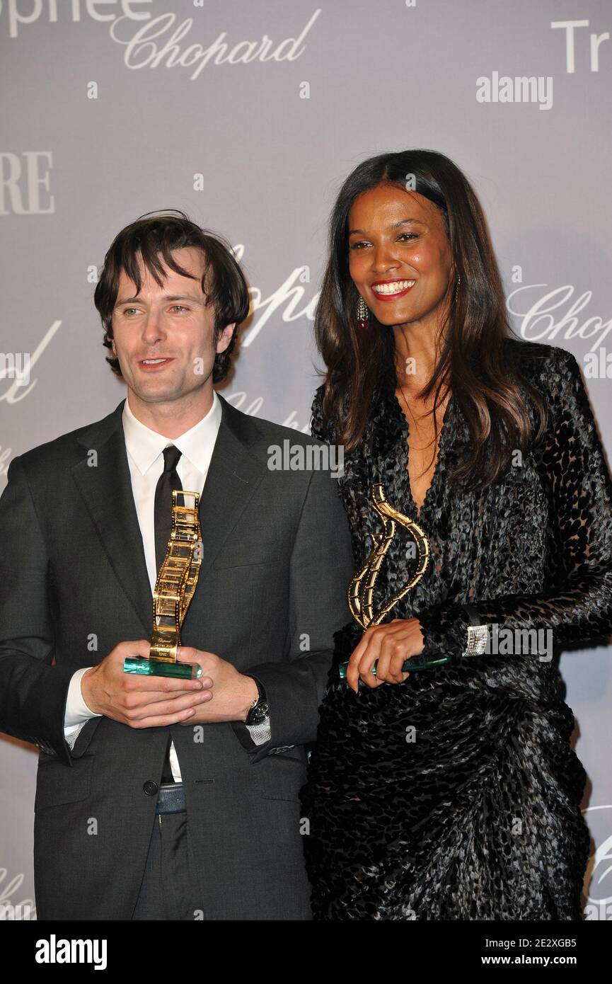 Edward Hogg (winner of the Trophy Chopard 2010), Liya Kebede (winner of the Trophy Chopard 2010) attending the Price Giving Cermony and Chopard Trophy Red Carpet during the 63rd Cannes Film Festival in Cannes, southern France on May 13, 2010. Photo by Hahn-Nebinger-Orban/ABACAPRESS.COM Stock Photo