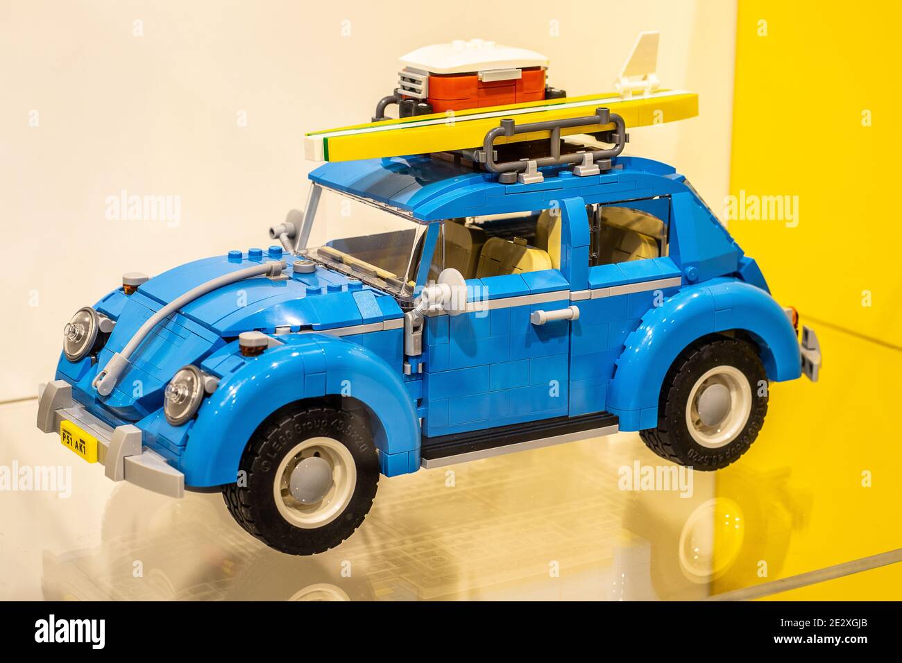 Lego box on the shop display for sale, Lego Star Wars, Speed, Super Heroes,  City, Juniors, Classic, Duplo, Creator, Technic, Friends, Ninjago, Elves  Stock Photo - Alamy