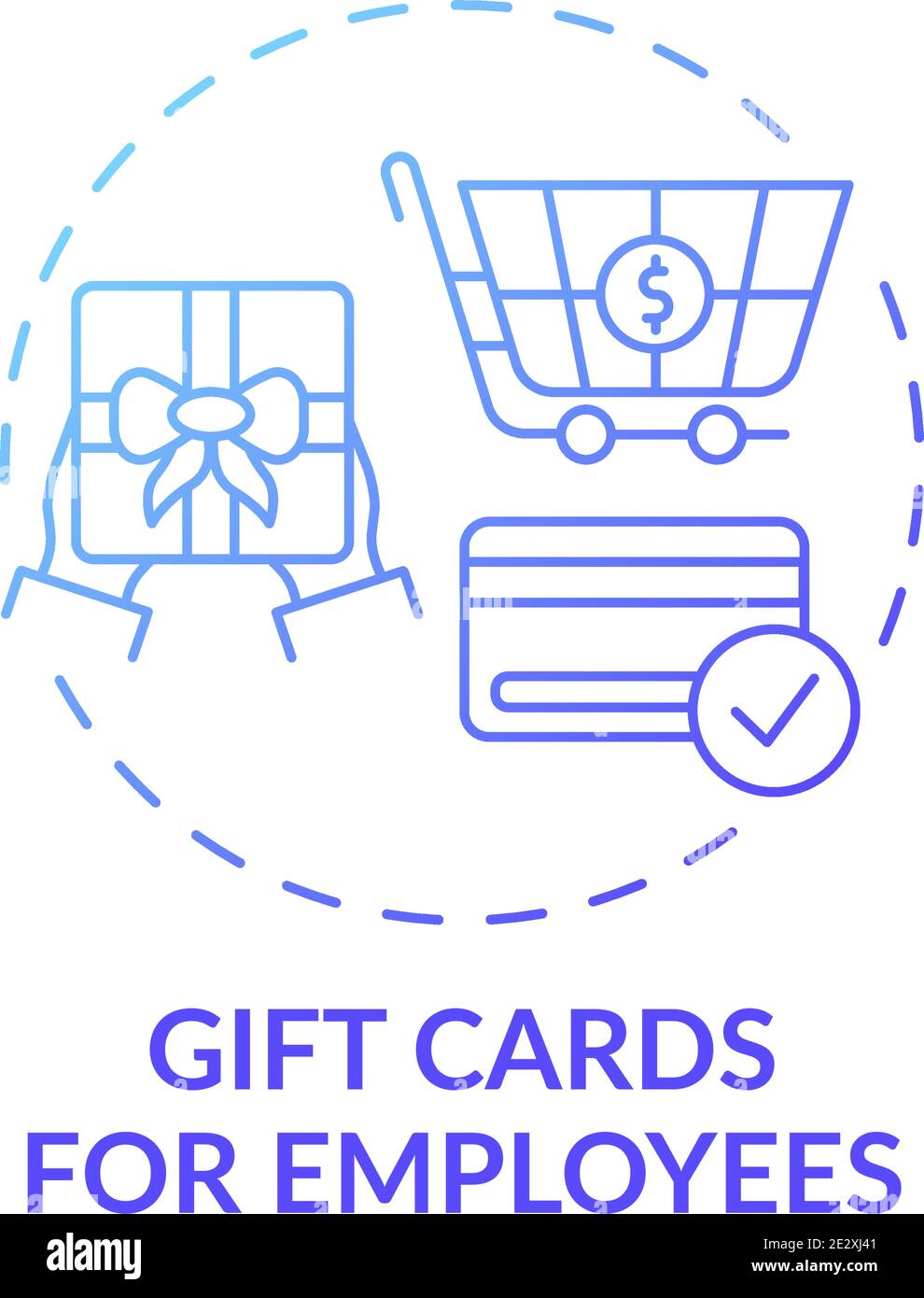 Gift cards for employees concept icon Stock Vector Image & Art Alamy