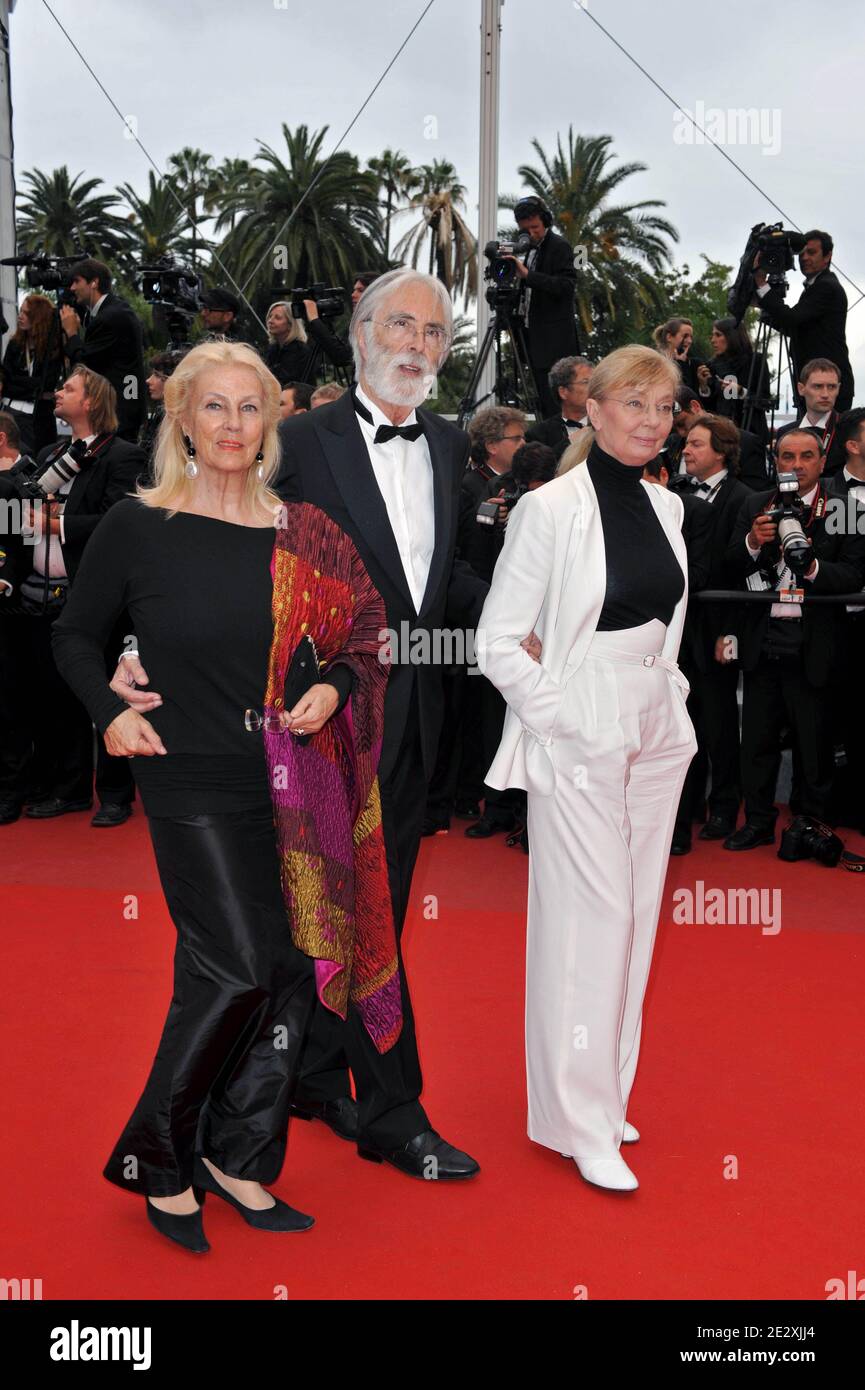 Michael Haneke arriving at the screening of 'You Will Meet A Tall Dark Stranger' presented out of competition during the 63rd Cannes Film Festival in Cannes, southern France on May 15, 2010. Photo by Hahn-Nebinger-Orban/ABACAPRESS.COM Stock Photo