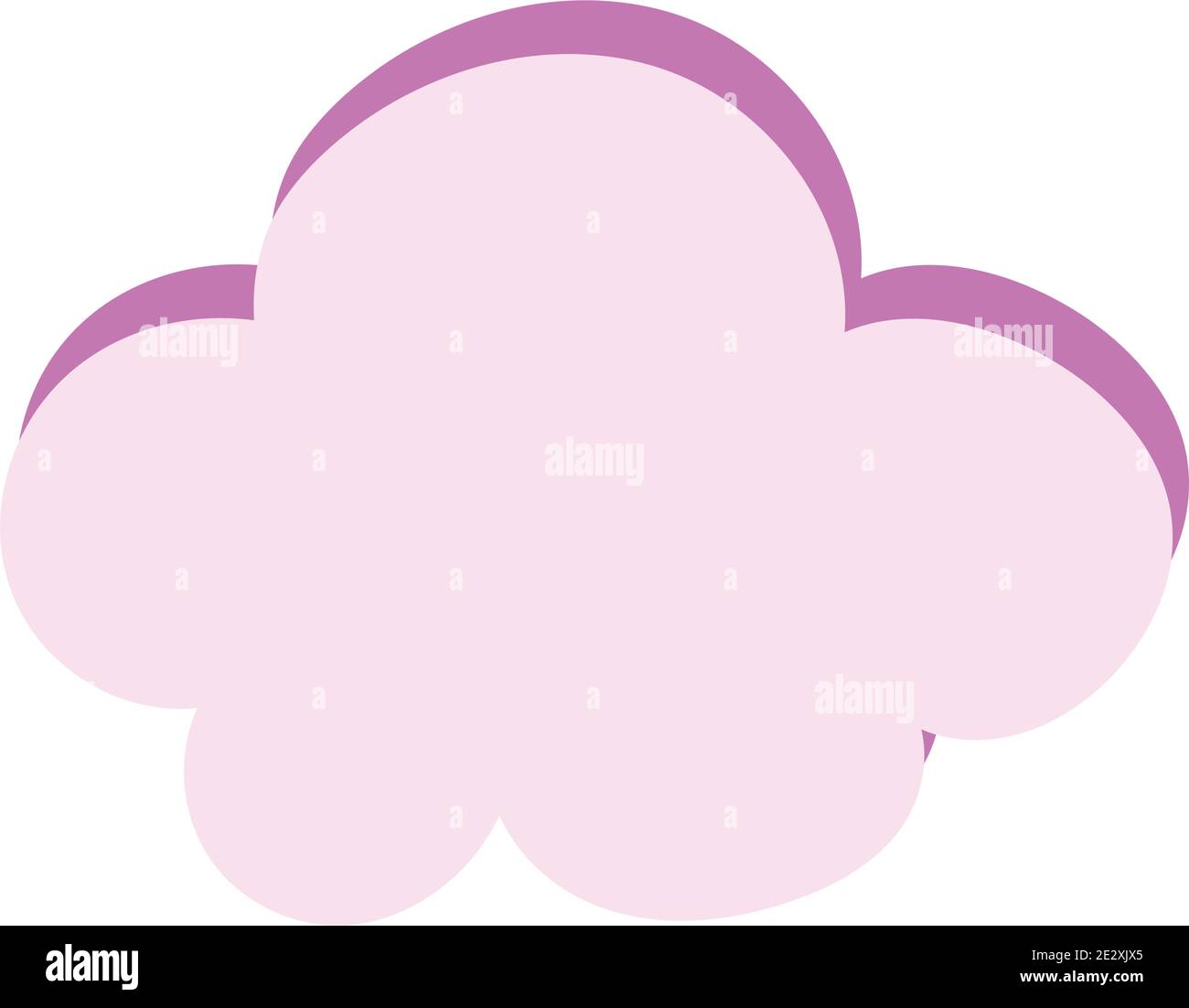 cartoon cloud sky icon in isolated style vector illustration Stock ...