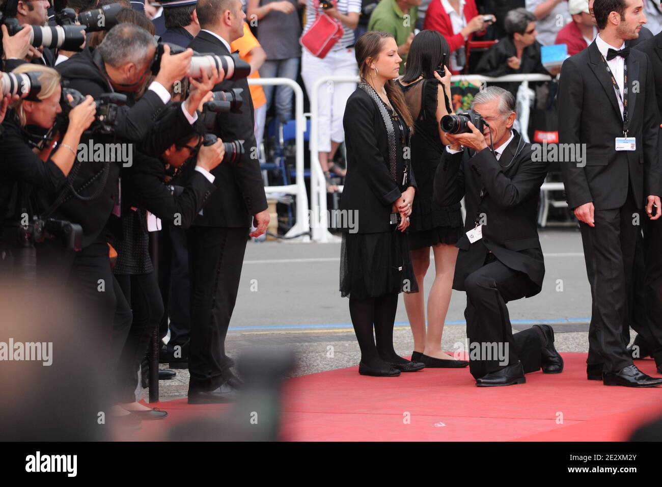 U.S. photojournalist James Nachtwey seen prior to the screening of 'La Princesse de Montpensier', in Cannes, south of France, on May 16, 2010, during the 63rd Film Festival. Photo by Ammar Abd Rabbo/ABACAPRESS.COM Stock Photo