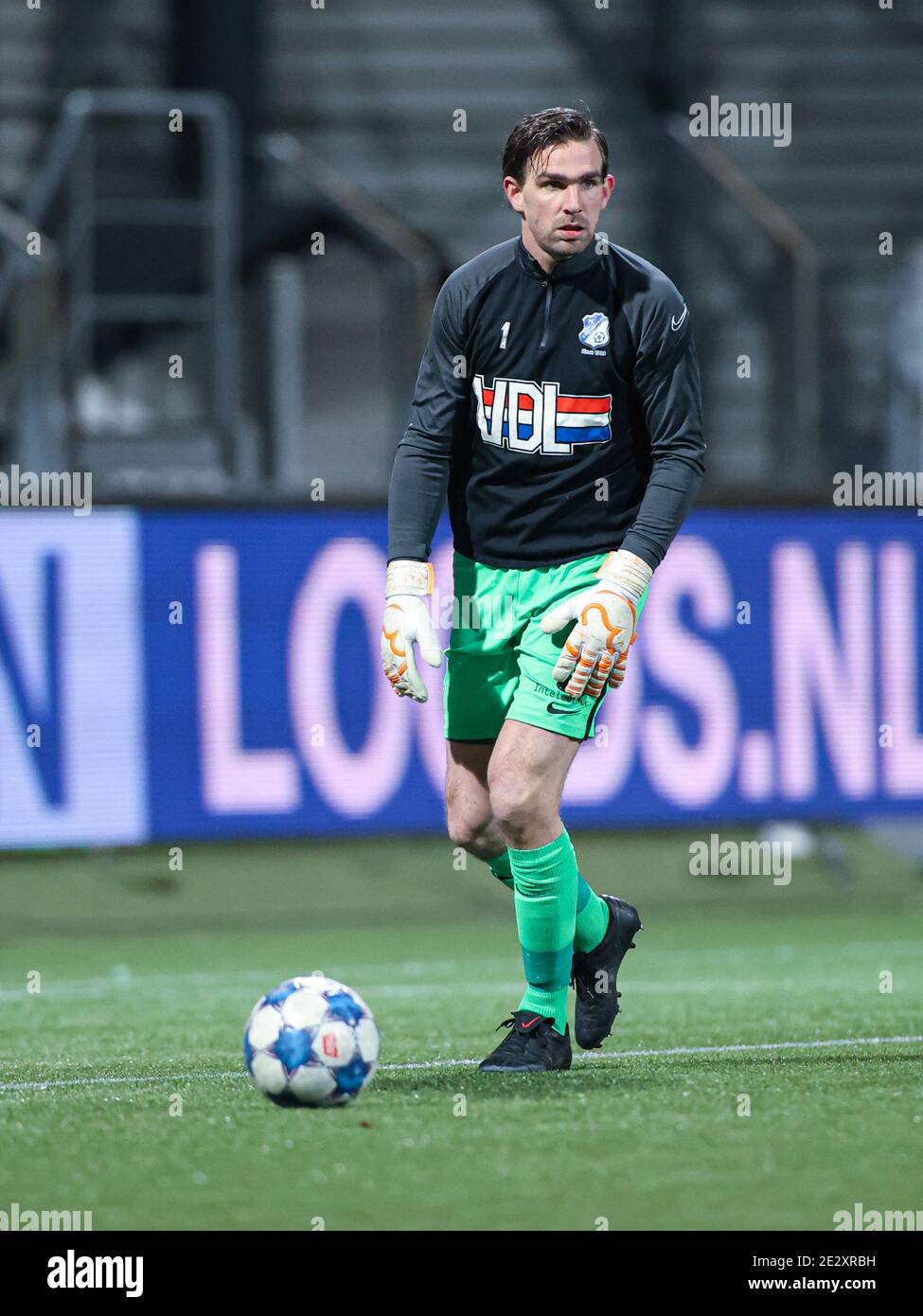 ROTTERDAM, NETHERLANDS - JANUARY 15: goalkeeper Ruud Swinkels of FC Eindhoven during the Dutch Keukenkampioendivision match between Excelsior and FC E Stock Photo