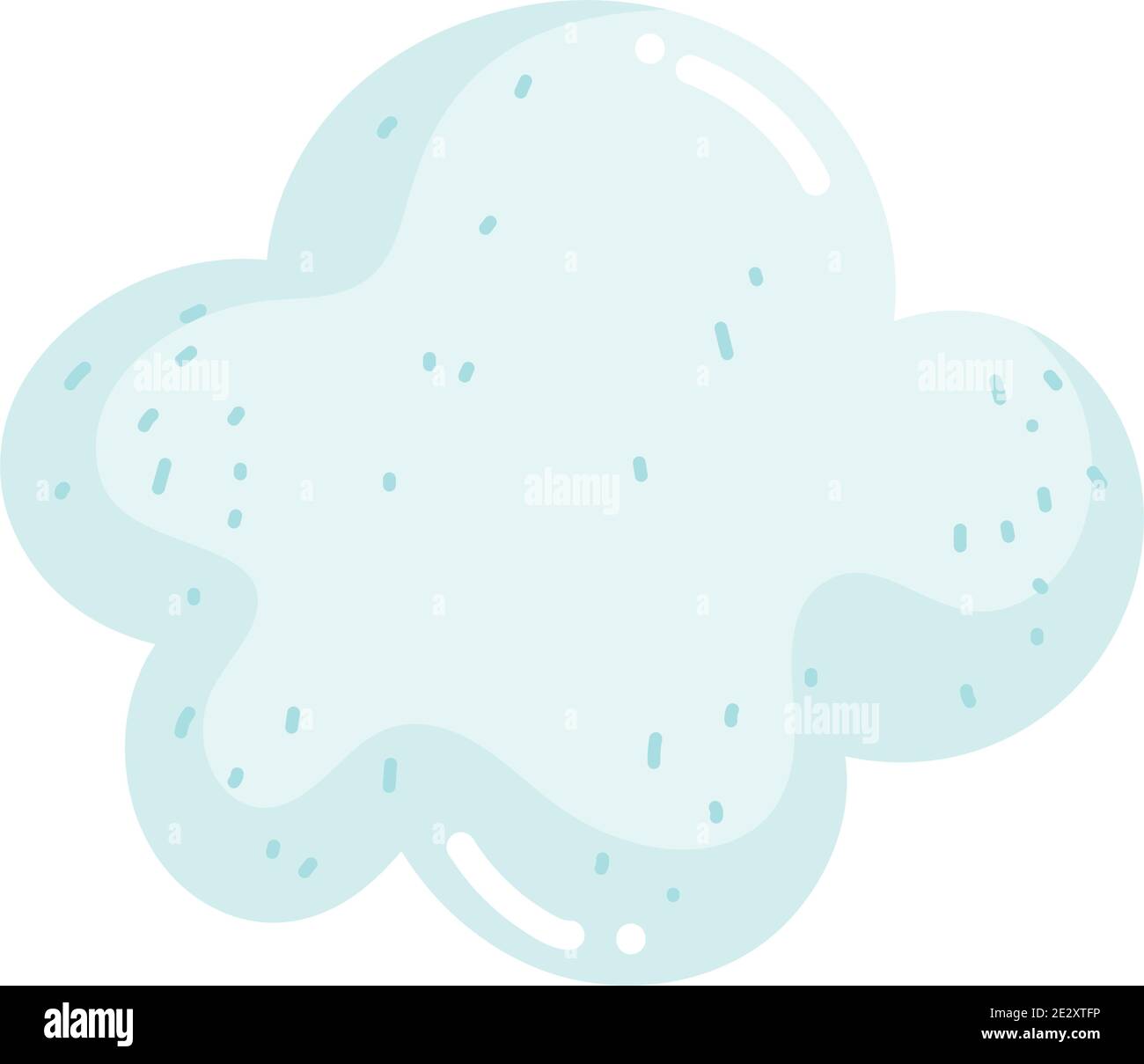 cartoon cloud sky icon in isolated style vector illustration Stock ...