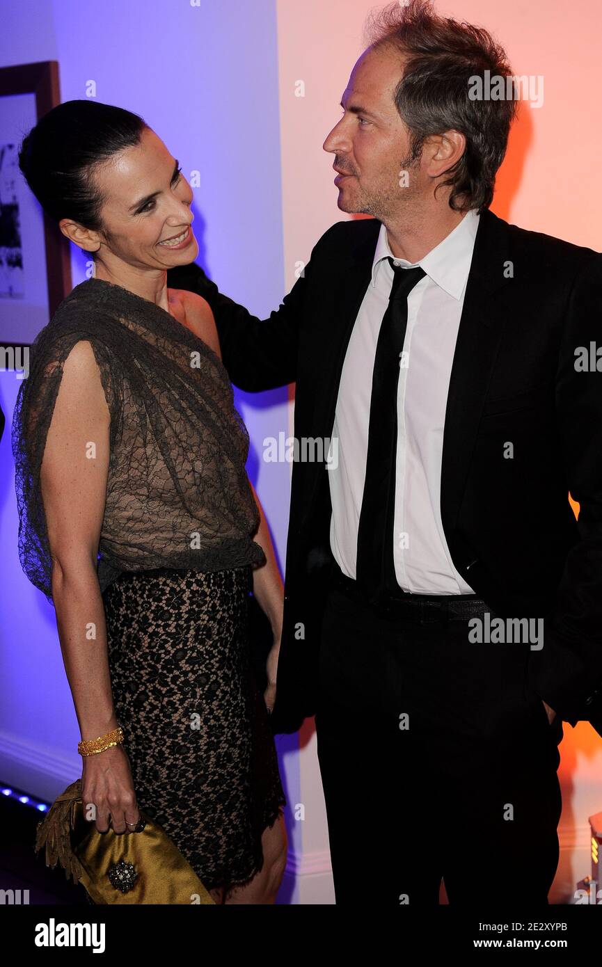Geraldine Pailhas and Christopher Thompson attending the Dior Dinner held at the Hotel du Cap