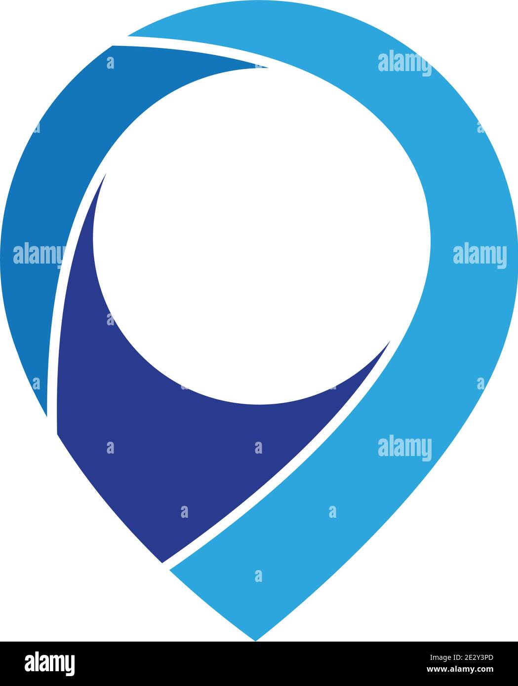 map point location pin vector icon for mapping and satellite allocation Stock Vector