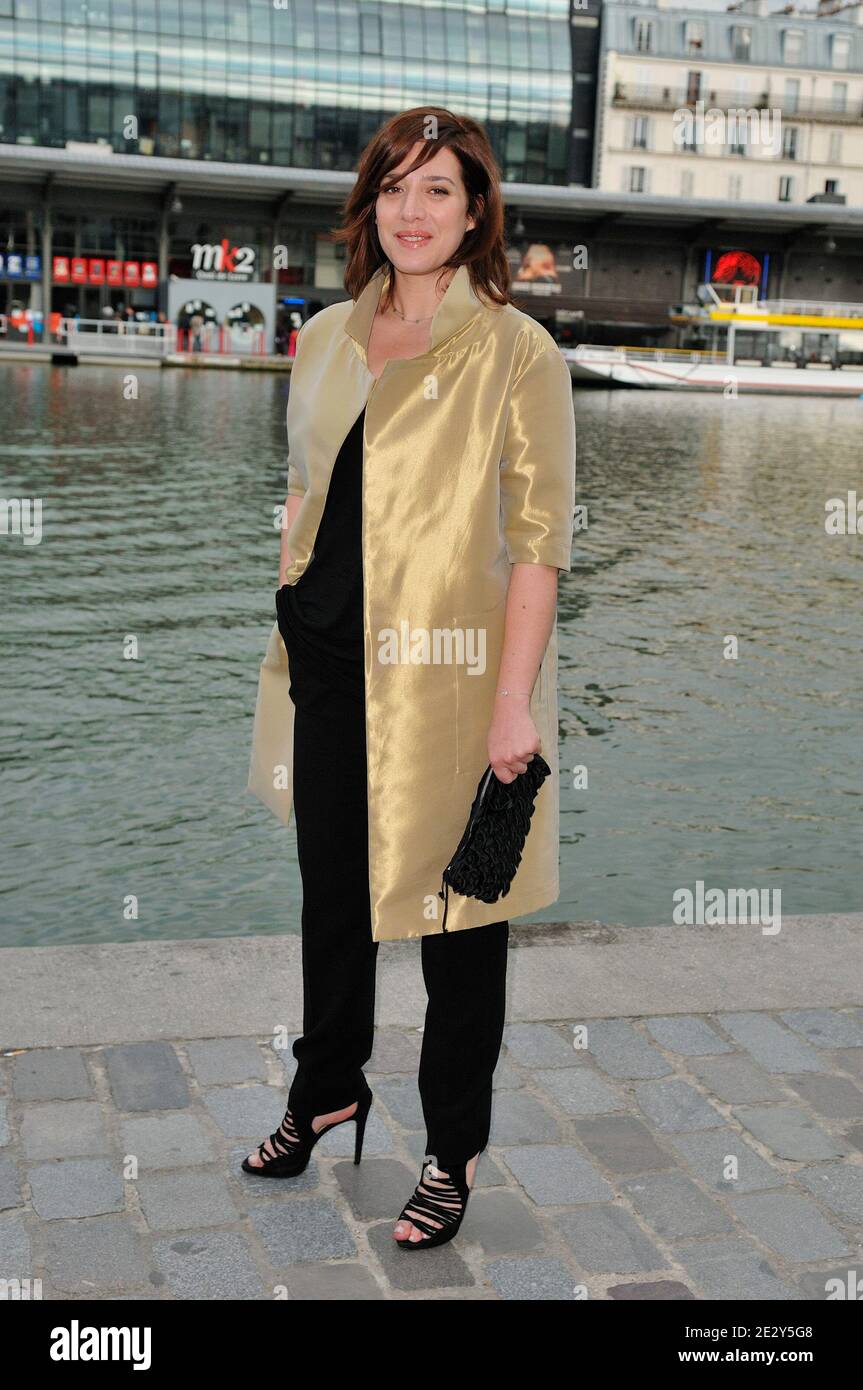 French actress Vanessa David posing prior to the screening of the movie