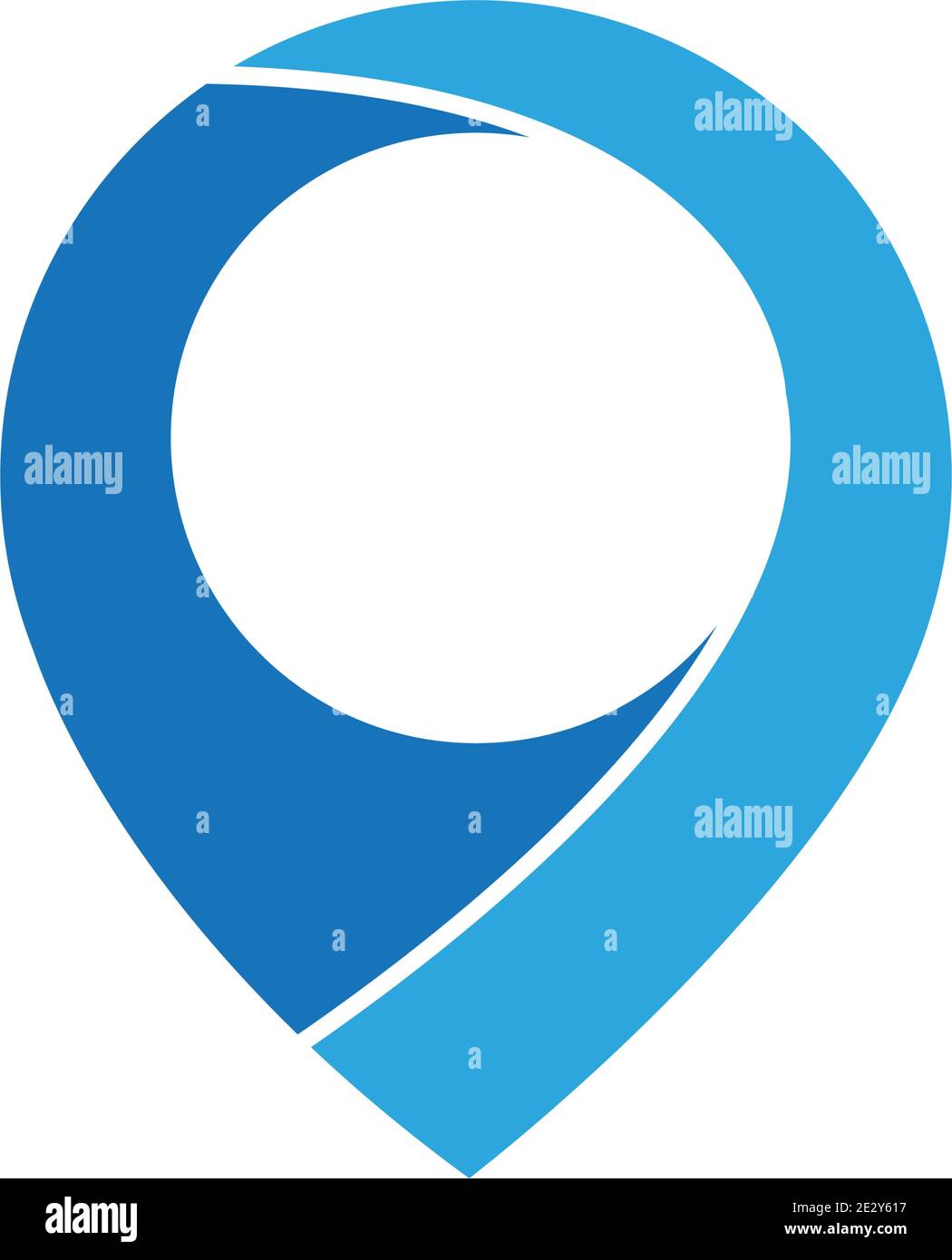 map point location pin vector icon for mapping and satellite allocation Stock Vector