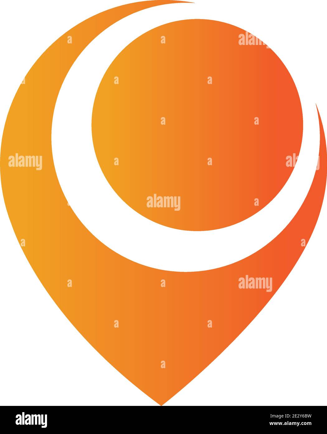 map point location pin vector icon for mapping and satellite allocation Stock Vector