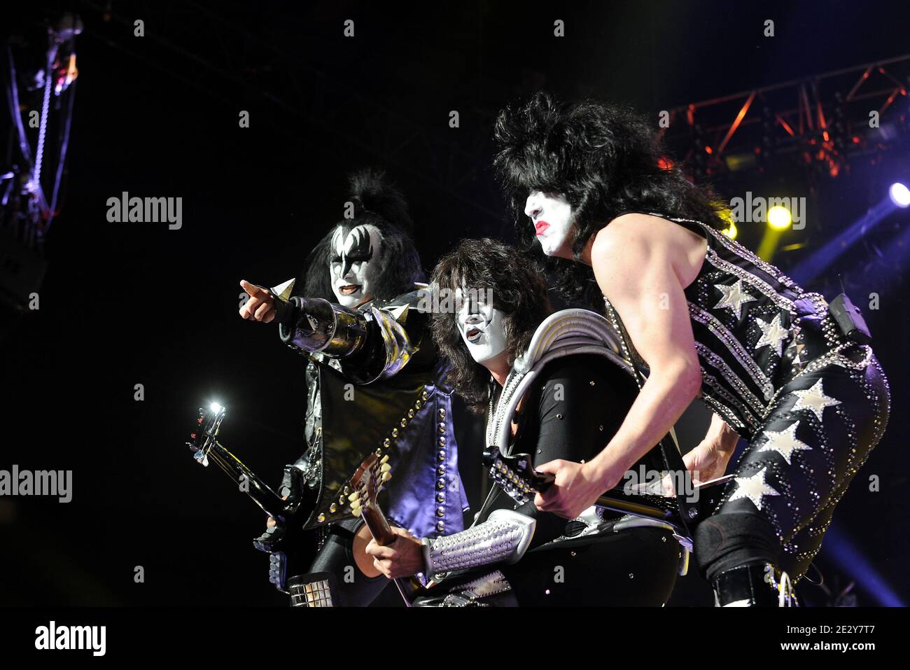 Kiss performs in Geneva, Switzerland on May 17, 2010. Photo by  Loona/ABACAPRESS.COM Stock Photo - Alamy