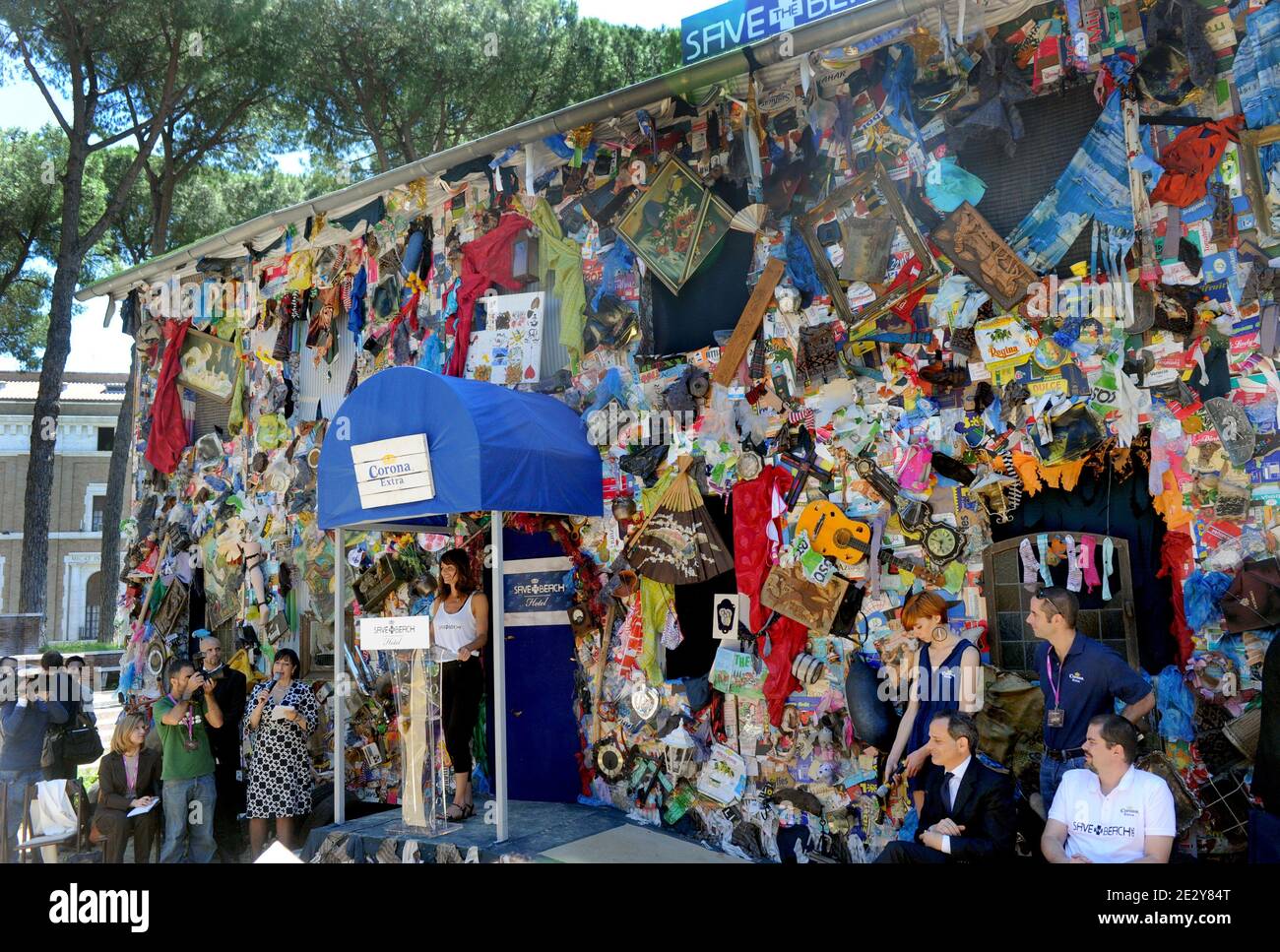 Supermodel Helena Christensen is first guest of the first hotel made of