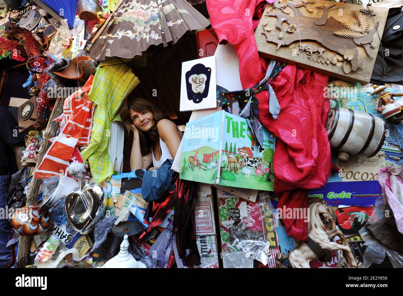 Supermodel Helena Christensen is first guest of the first hotel made of