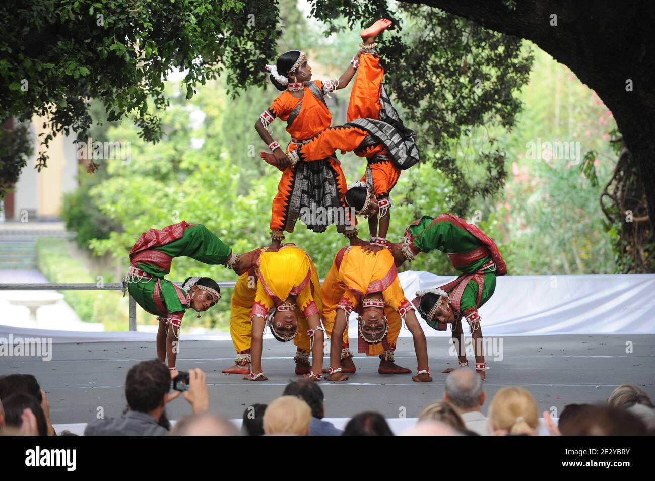 Young Gotipuas dancers, from Raghurajput Heritage Village perform