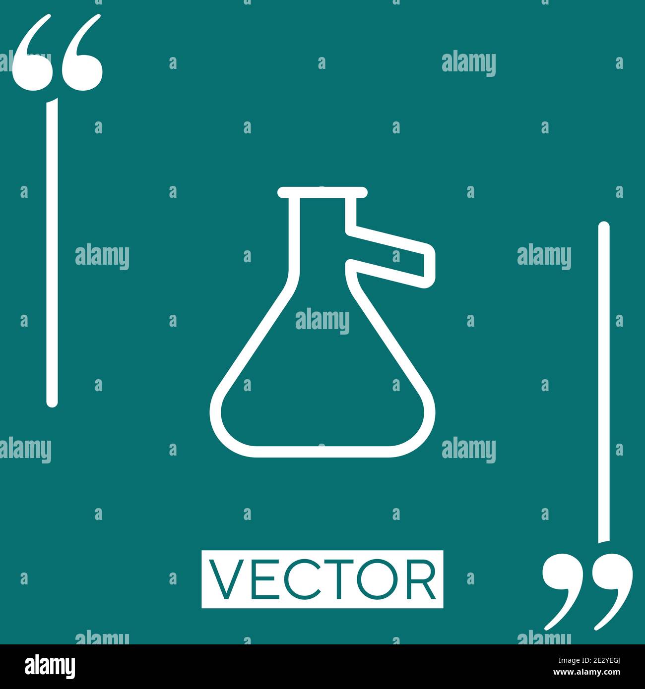 inclined vector icon Linear icon. Editable stroked line Stock Vector