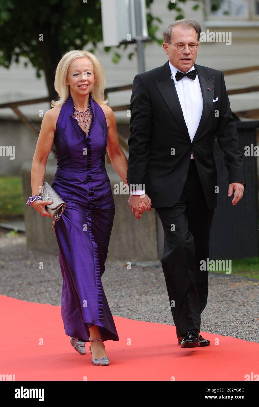 Swedish Parliament Speaker Per Westerberg with wife Ylva arriving at the Swedish government dinner in honour of H.R.H. Crown Princess Victoria and Mr Daniel Westling held at the Eric Ericson hall in Stockholm, Sweden on June 18, 2010. Photo by Mousse-Nebinger-Orban/ABACAPRESS.COM Stock Photo