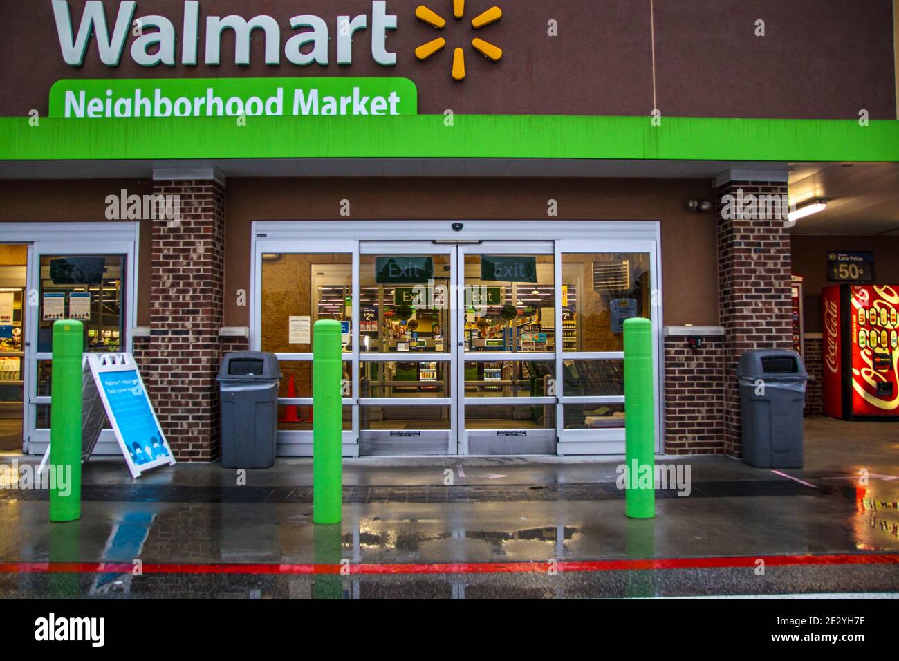 Augusta, Ga USA 01 01 21 Walmart neighborhood grocery store in the